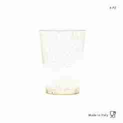 Dc Casa Bicchiere Acqua Plast. 6pz Glitter Oro