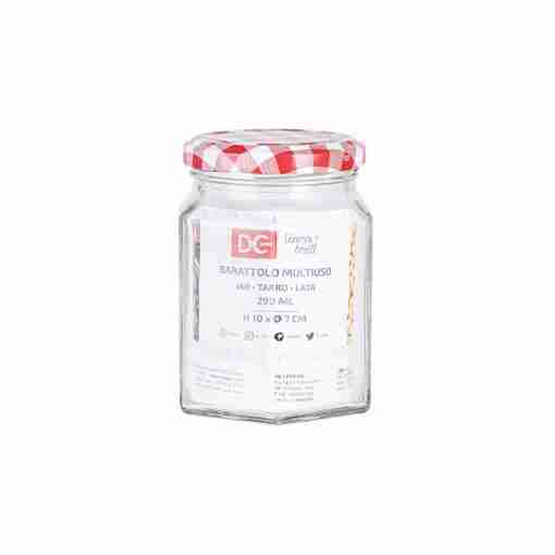 Dc Casa Barattolo Vetro C/Cop. 290ml D7xh10cm