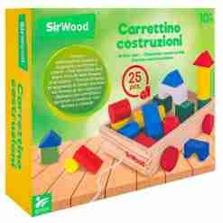 Carretto Trainabile Legno 25pz Costruz