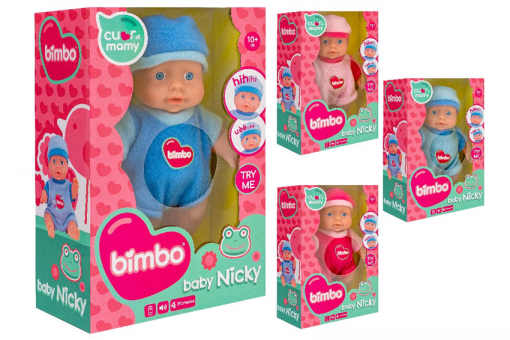 Bambolotto 21cm C/Suoni 4col Try-Me