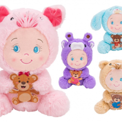 Peluche Baby Cm23 C/Tutina Animale 4 Ass.
