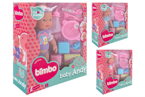 Bambolotto C/Funzione Bolle 30cm C/Acces 3col.