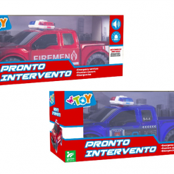 Auto Polizia/Pompieri B/O Luci Suoni Mistero