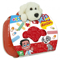 Valigetta Veterinario C/Cane Peluche Cm. 27