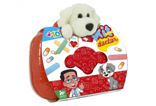 Valigetta Veterinario C/Cane Peluche Cm. 27