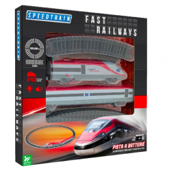 Treno B/O 14pz 1:87 C/Pista/Luci/Suoni