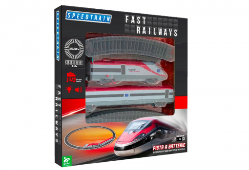 Treno B/O 14pz 1:87 C/Pista/Luci/Suoni
