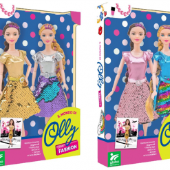 Fashion Doll Cm.29 C/Gambe Piegabili 2pz 2a