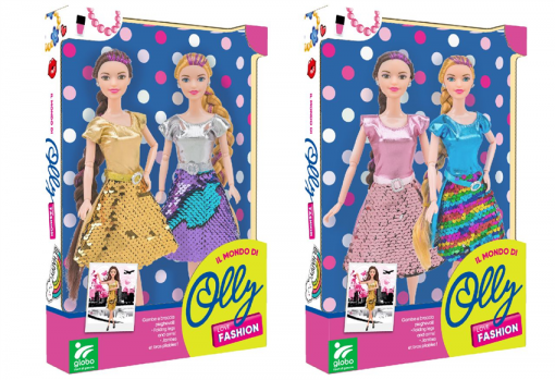 Fashion Doll Cm.29 C/Gambe Piegabili 2pz 2a