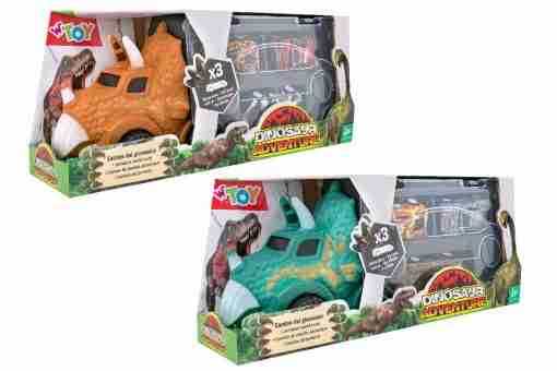 Dinosauro Camion Portauto C/3 Auto Met Retroc 2ass
