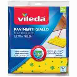 Vileda Panno Pavimenti Giallo 2pz