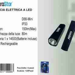 Torcia Elettrica A Led Max 150lm