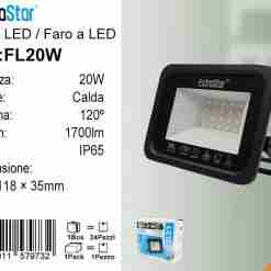 Faro A Led 20w 1700lm 6500k