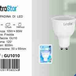 Lampadina Led Gu10 10w 800lm 6500k