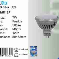 Lampadina Led Mr16 6.5w Luce Fredda