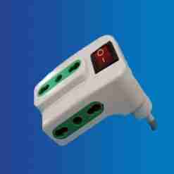 Adattatore Spina 16a 3prese 10/16a Bipasso