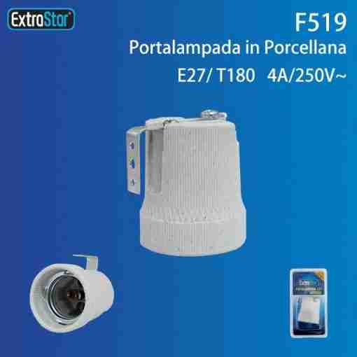 Portalampada In Ceramica E27