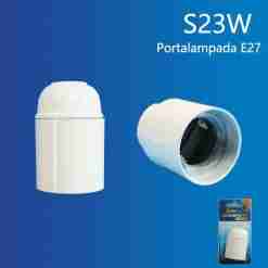 Portalampada E27 In Bachelite Bianco