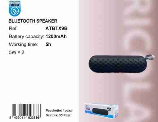 Altoparlante Bluetooth V5.1+Edr Nero