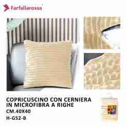Copricuscino 1pz 40*40cm H-G52 Beige