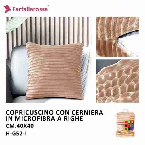 Copricuscino 1pz 40*40cm H-G52 Caffe
