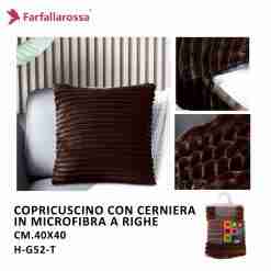 Copricuscino 1pz 40*40cm H-G52 Marrone