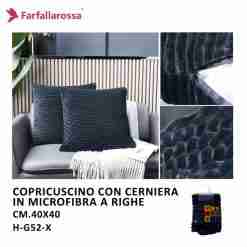 Copricuscino 1pz 40*40cm H-G52 Blu