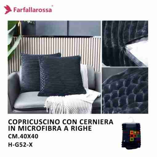 Copricuscino 1pz 40*40cm H-G52 Blu