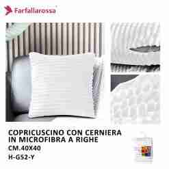 Copricuscino 1pz 42*42cm H-G52 Bianco