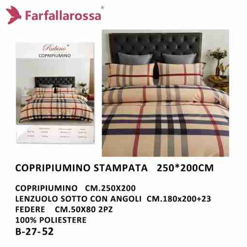 Farfallarossa Copripiumino 250*200cm B-27-52