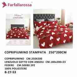 Farfallarossa Copripiumino 250*200cm B-27-53