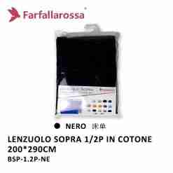 Farfallarossa Lenzuolo Sopra 1-1/2p Nero