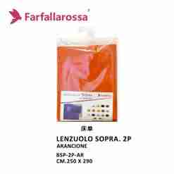 Farfallarossa Lenzuolo Sopra 2p Arancio