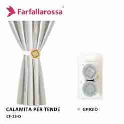 Farfallarossa Calamita Per Tende Coppia Cf-23 Grigio