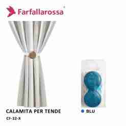 Farfallarossa Calamita Per Tende Coppia Cf-32 Blu