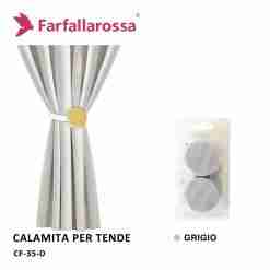 Farfallarossa Calamita Per Tende Coppia Cf-35 Grigio