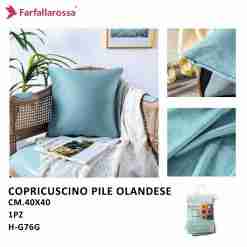 Farfallarossa Copricuscino 1pz 40*40cm H-G76g Blu Chiaro