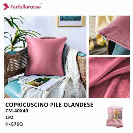 Farfallarossa Copricuscino 1pz 40*40cm H-G76q Rosa