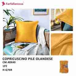 Farfallarossa Copricuscino 1pz 40*40cm H-G76r Giallo