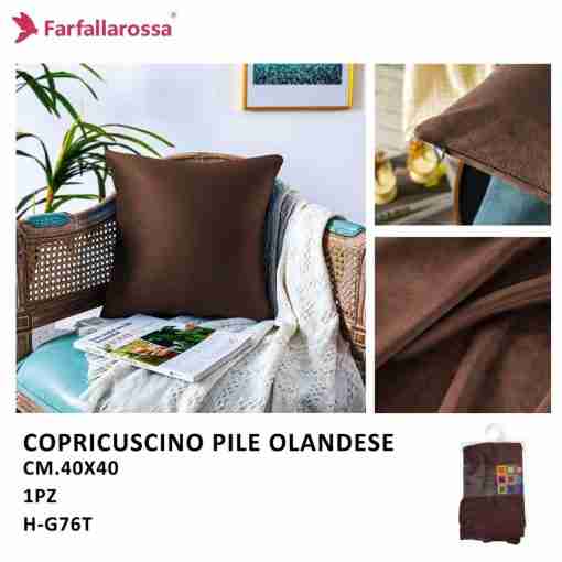 Farfallarossa Copricuscino 1pz 40*40cm H-G76t Marrone