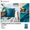 Farfallarossa Copricuscino 1pz 40*40cm H-G76v Acqua Verde