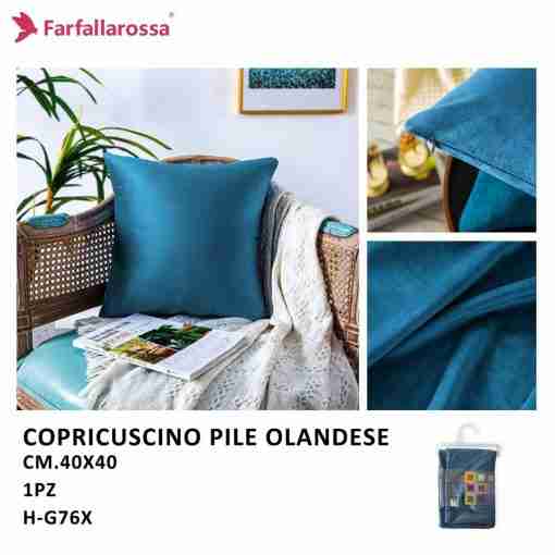 Farfallarossa Copricuscino 1pz 40*40cm H-G76x Blu Scuro