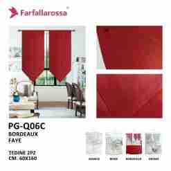 Farfallarossa Tendine 60*160 Pg-Q06-C Bordeaux /Fg-L05-C/
