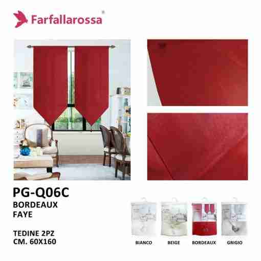 Farfallarossa Tendine 60*160 Pg-Q06-C Bordeaux /Fg-L05-C/