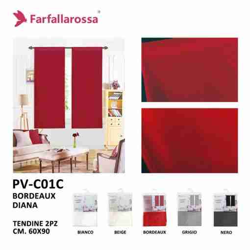 Farfallarossa Tendine Doppia 60*90cm Pv-C01-C Bordeaux
