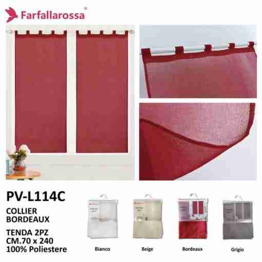 Farfallarossa Tendine 70*240 Pv-L114-C Bordeaux/F-L38-C/