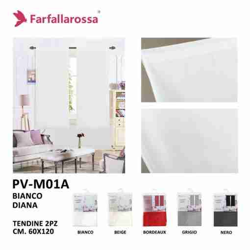 Farfallarossa Tendine Doppia 60*120cm Pv-M01-A Bianco