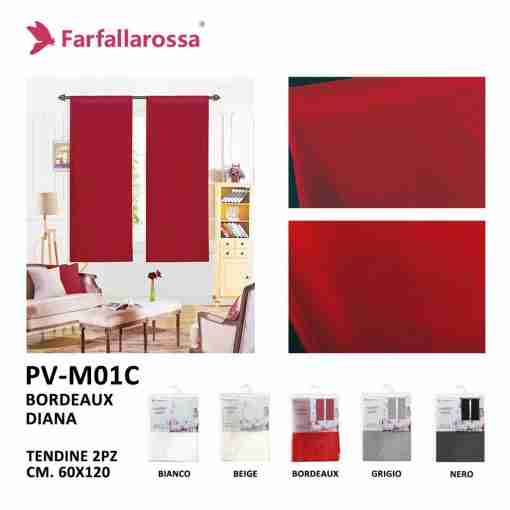 Farfallarossa Tendine Doppia 60*120cm Pv-M01-C Bordeaux