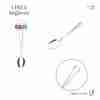 Dc Casa Serv.Inglese 18/C Cucchiaino Moka 11cm 3pz