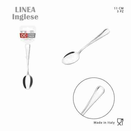 Dc Casa Serv.Inglese 18/C Cucchiaino Moka 11cm 3pz